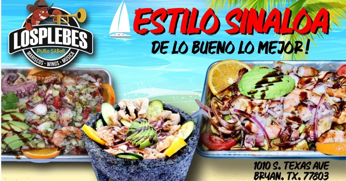 Loos Pebless Los Plebes Mariscos & Wings | Destination Bryan